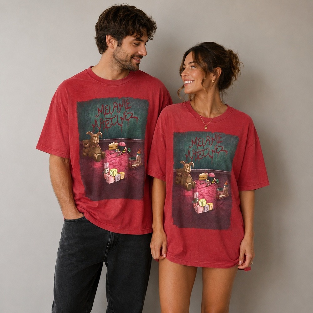 Melanie Martinez The Trilogy Tour Graphic T-Shirt Pink Red 2XL Concert Merch